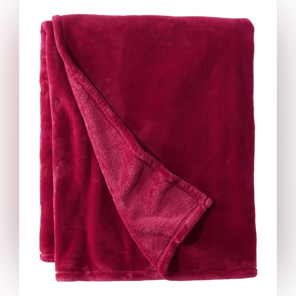 Plush Red Blanket